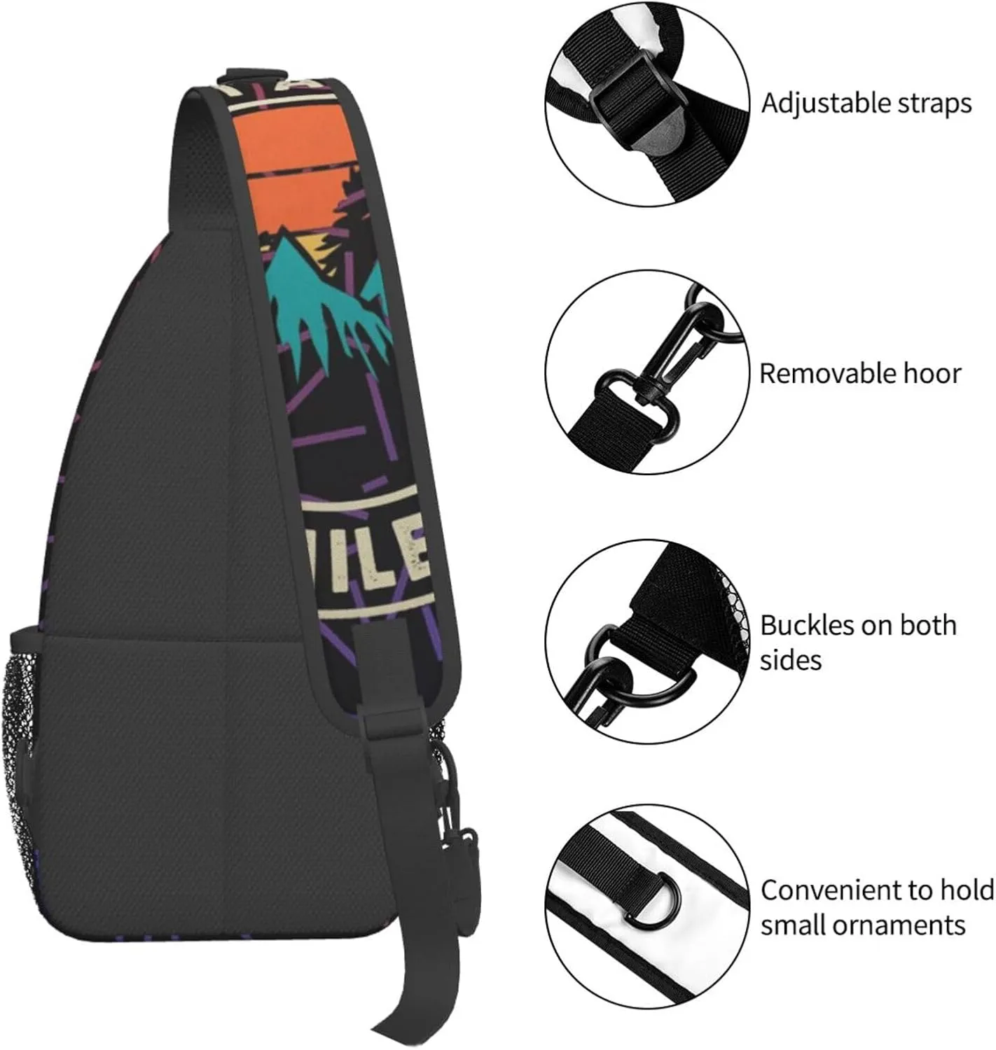 It'S Just Another Half Mile Or So Small Crossbody Backpack Sling Bag For Men Women Mini One Shoulder Chest Bags Gym Sport Travel Hiking Daypack