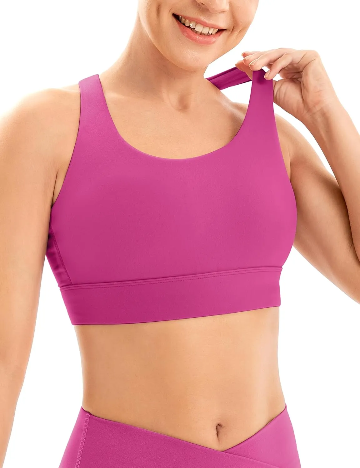 IUGA Sports Bras for Women High Support Large Bust High Impact Womens Sports Bras Strappy Padded Sports Bra