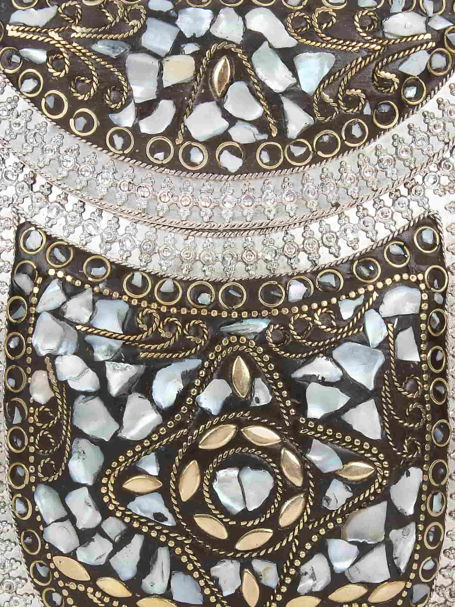Jewel Mosaic Metal Clutch