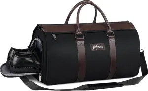 Jiefeike Garment Bags for Travel,Travel Garment Duffle Bag with Shoe Pouch for Men Women,Convertible Garment Bags for Travel Carry on 2 in 1 Hanging Suit Bag for Weekender Business Overnight