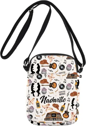JNIAP Nashville Crossbody Bag Nashville Trip Gifts Nashville Themed Gifts Nashville Shoulder Bag Nashville Travel Purse