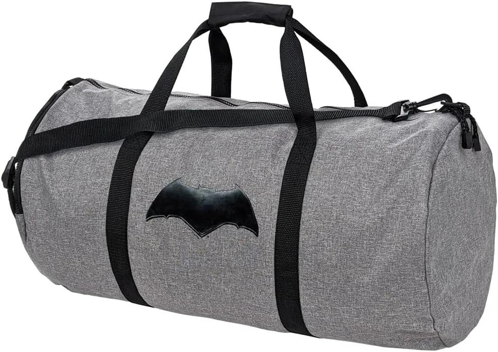 Justice League Movie Batman Logo Lightweight Duffel Bag for Sports and Gym Packable for Travel