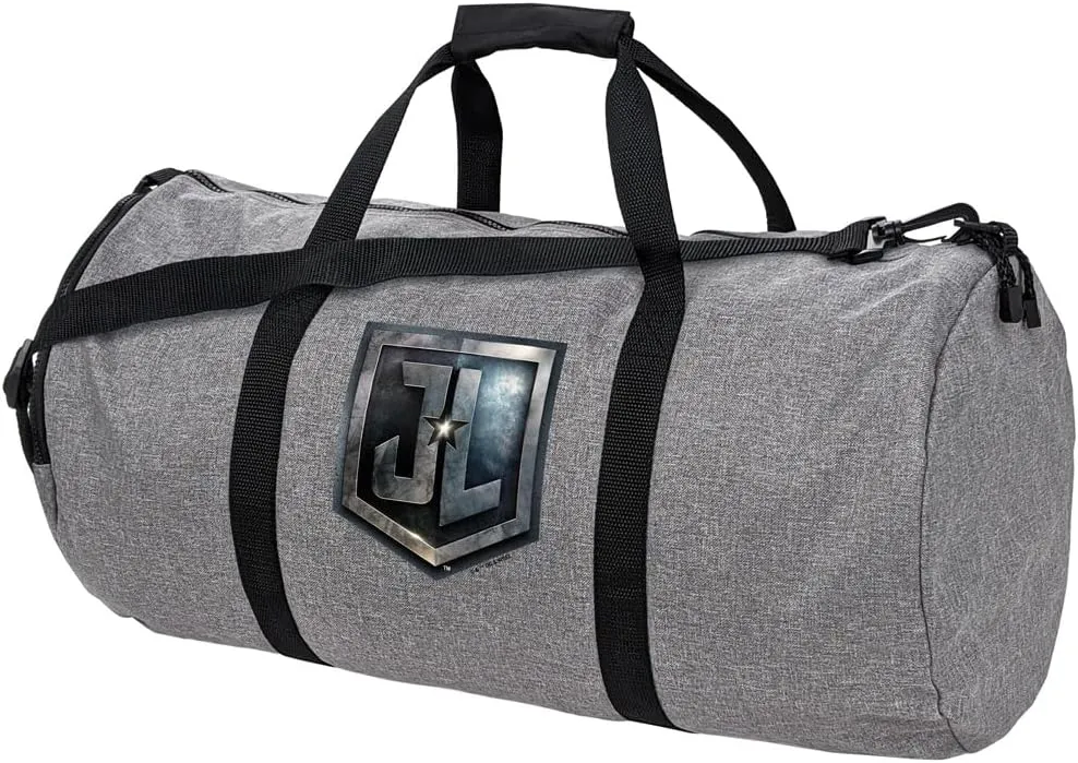 Justice League Movie Logo Lightweight Duffel Bag for Sports and Gym Packable for Travel