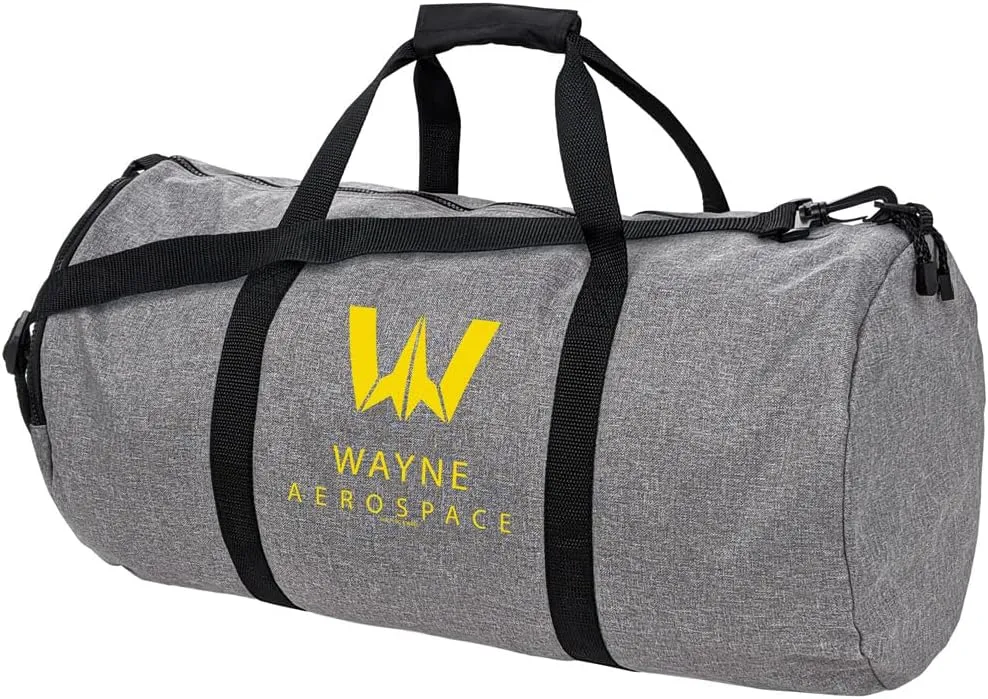 Justice League Movie Wayne Aerospace Lightweight Duffel Bag for Sports and Gym Packable for Travel