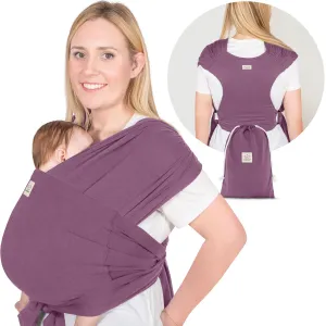 KeaBabies Baby Wrap Carrier Ring Sling - Easy to Wear, Adjustable D-Lite Baby Carrier Newborn to Toddler, Infant Carrying Shirt, Hands Free Bonding, Breathable Fabric Wearing Wrap (Dark Mauve)