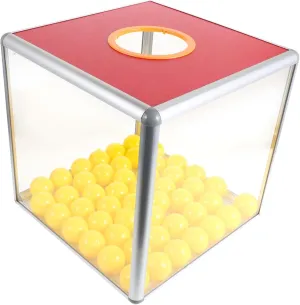 Kisangel 1 Set Raffle Prize Box Raffle Number Balls Aluminum Alloy