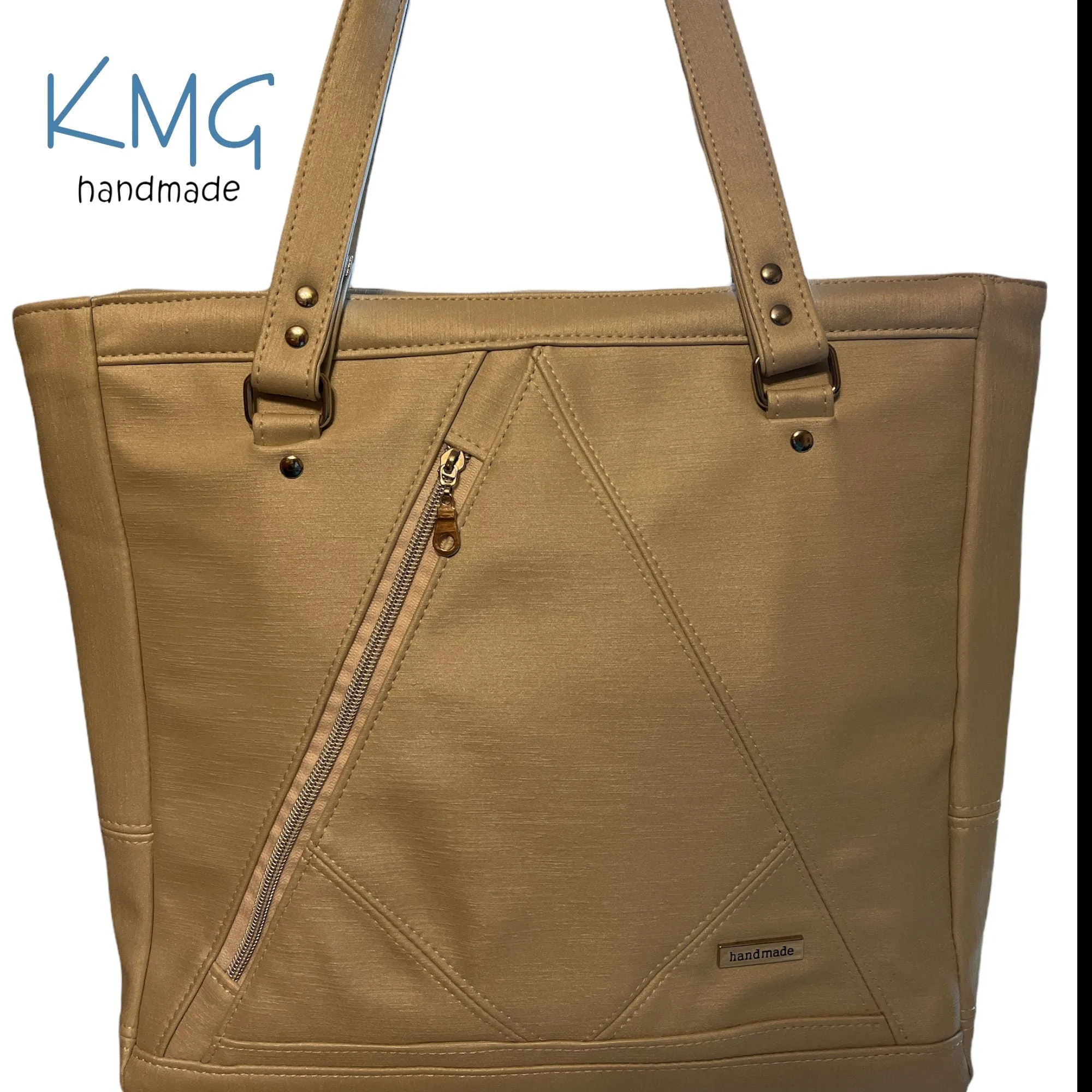KMGhandmade Original Compass Business Bag - Creamsicle Dream Tote