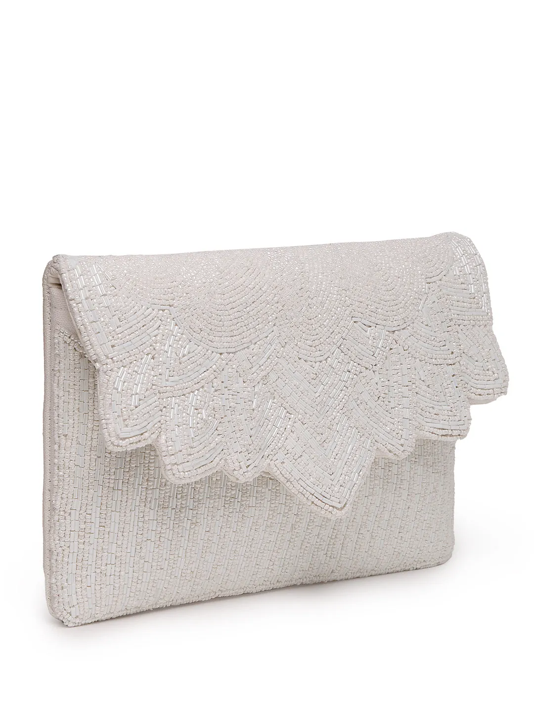 Kooky Spectrum Bead Work Cotton Canvas Sling Bag
