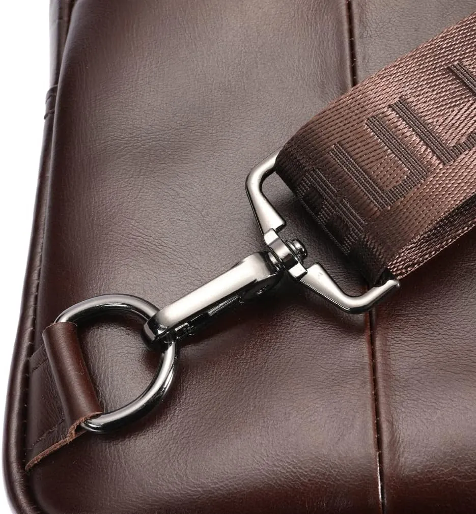 KPYWZER Vintage Leather Sling Bag Backpack for Men Crossbody Shoulder Chest Day Pack Backpacks
