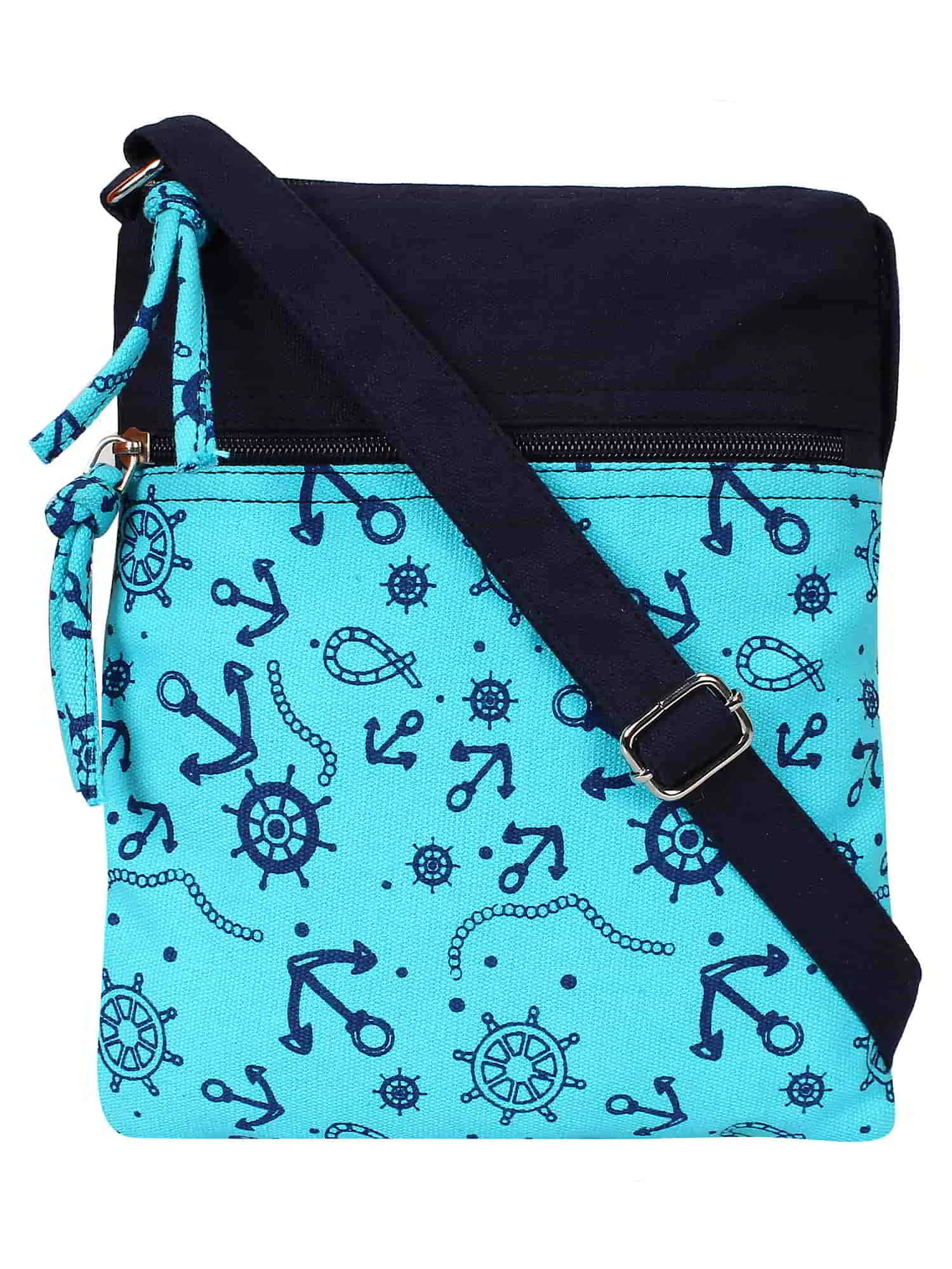La Borsa Cargo Print Canvas Sling Bag