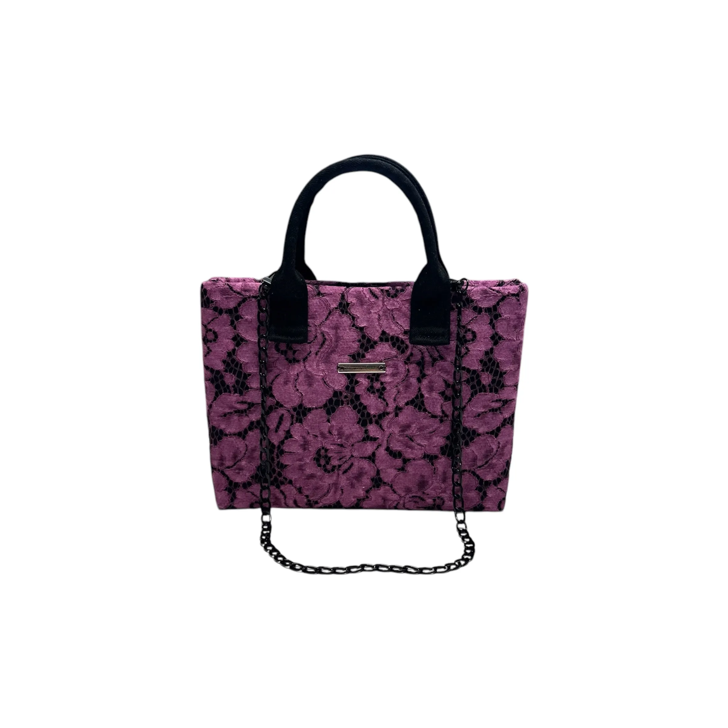 Lace and Bloom Compact Tote