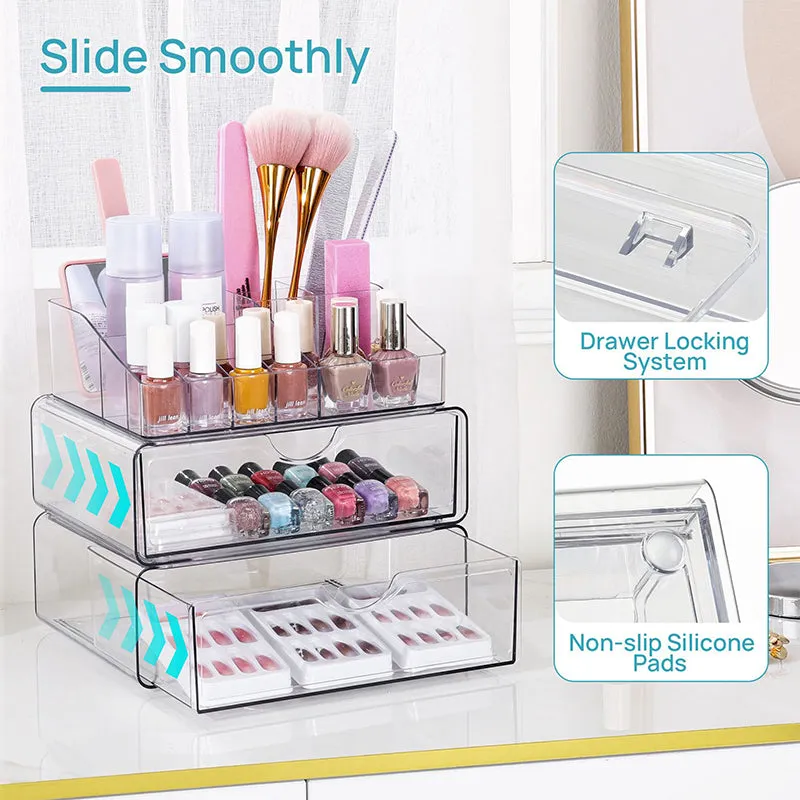 Large Capacity Drawer Transparent Organizer