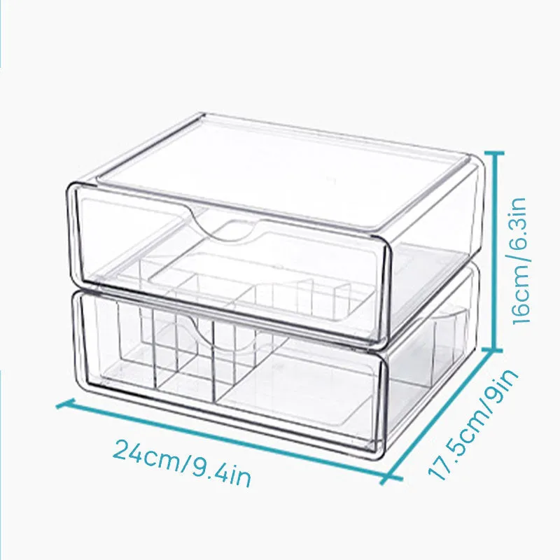 Large Capacity Drawer Transparent Organizer