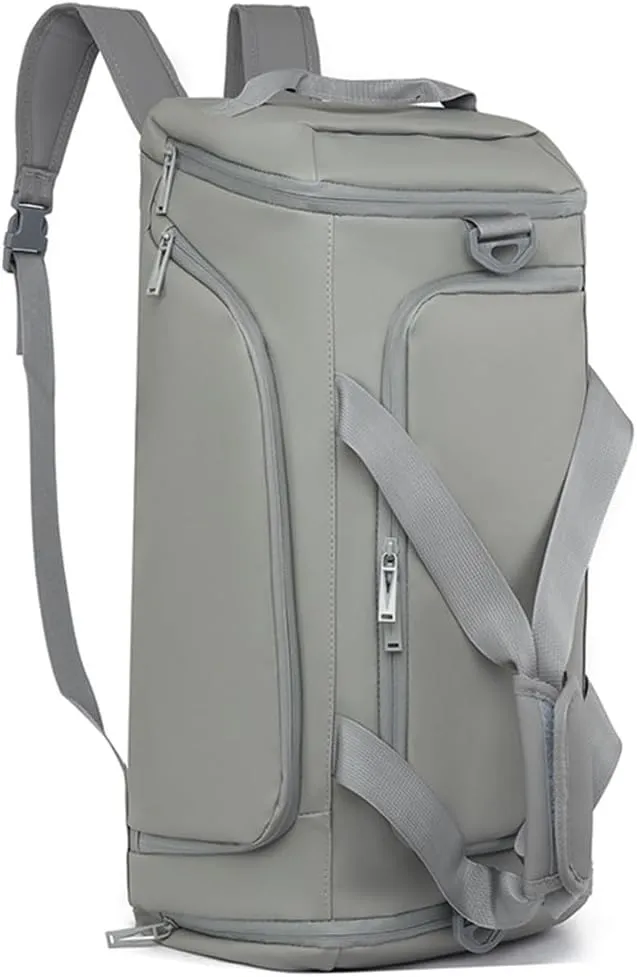 Large Daypack Business Weekender Luggage Backpack for Men Women,Large-capacity gym bag，35L Travel Backpack,Flight Approved Carry On Backpack for International Travel Bag (gray)