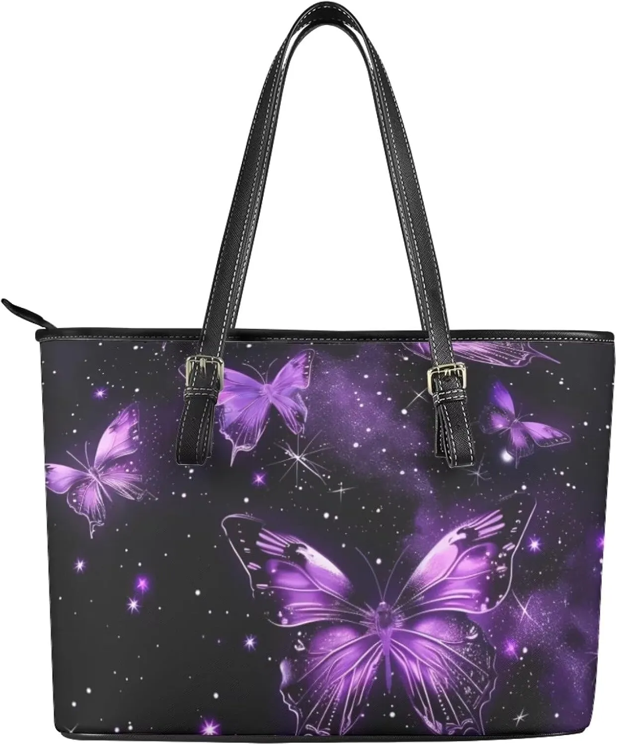 Large Tote Purses for Women with Zipper Casual Roomy Top Handbags for Travel