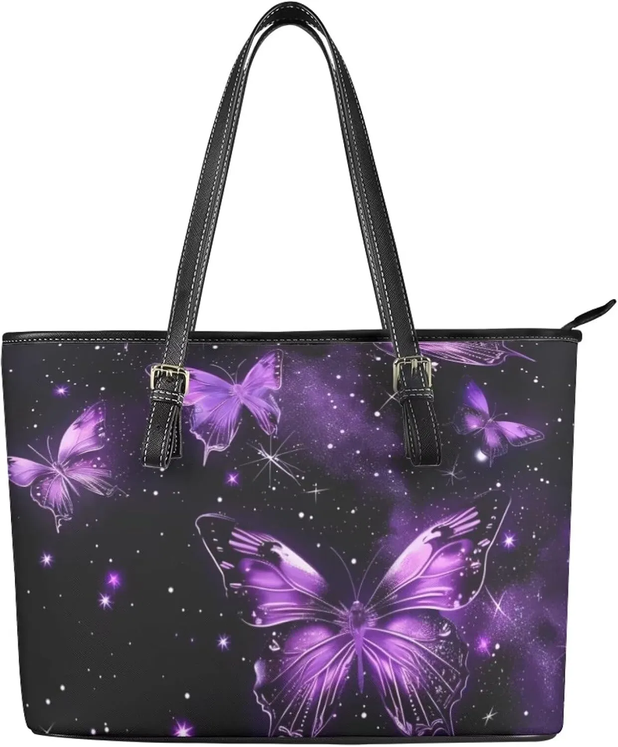Large Tote Purses for Women with Zipper Casual Roomy Top Handbags for Travel