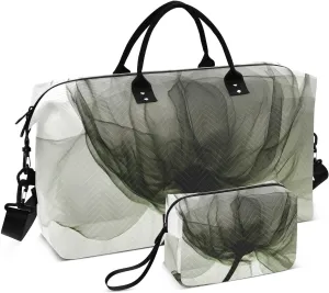 Large Travel Duffel Bag, Beautiful Flower Perspective Sport Tote Gym Bag, Shoulder Weekender Overnight Bag for Women Men, Carry On Luggage with Toiletry Bag