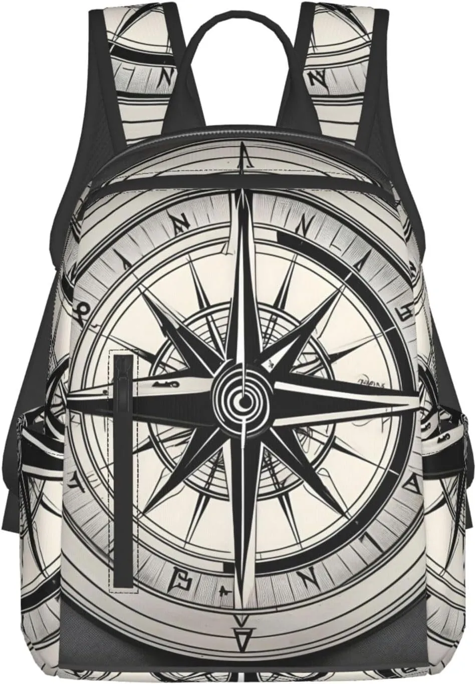 Law of the Compass Navigation 1 print Fashion Backpacks Hiking Camping Day bags Men Women Traveling Outdoor backpacks