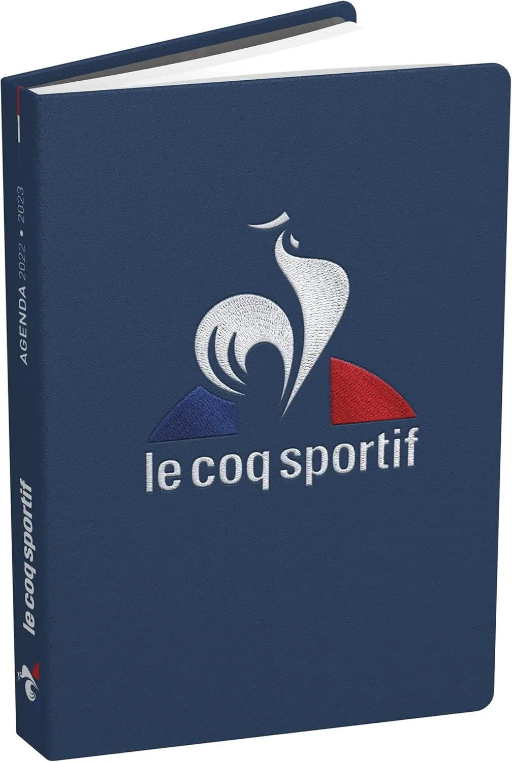 Le Coq Sports Essentiel School Agenda, August 2023 - July 2024, Daily Format, 12 x 17 cm, Polyurethane Envelope, Embroidered Logo