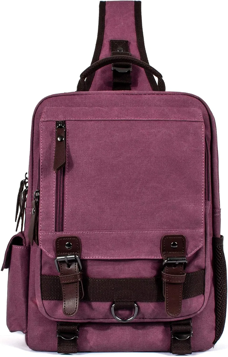 Leaper Retro Crossbody Bag Sling Bag Canvas Messenger Bag for Men Women Shoulder Bag Crossbody Handbags Satchel Travel Bag