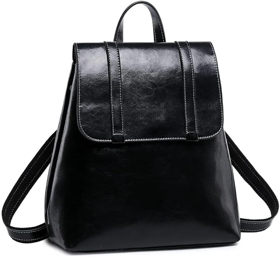 Leather Backpack Women Travel Bag Daypack Hiking Backpacks, One Color, One Size