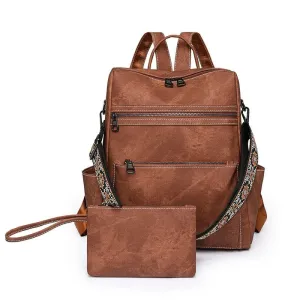 Leather Convertible Backpack Purse
