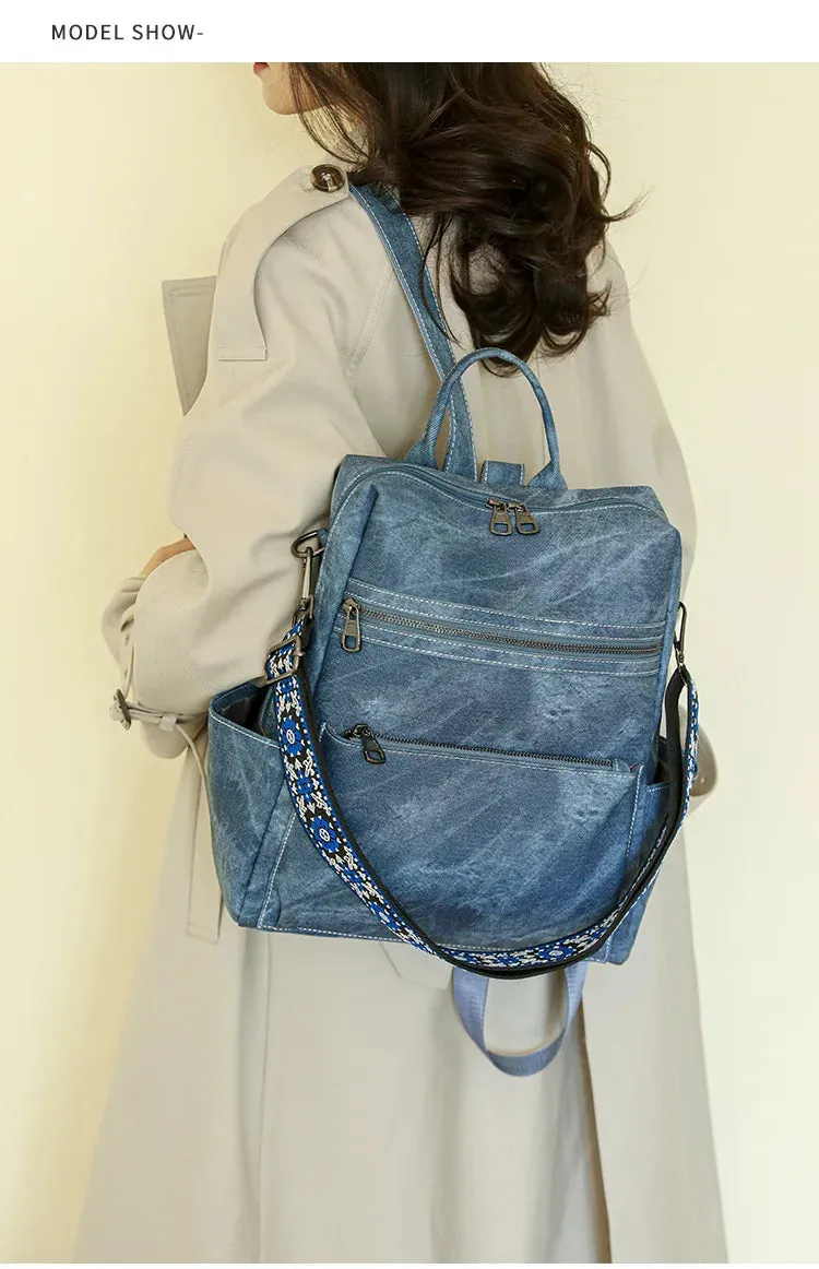 Leather Convertible Backpack Purse