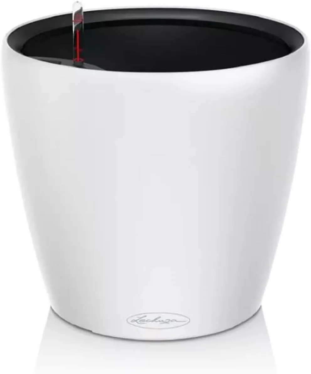 Lechuza - Classico Color LS 14290 Planter with Irrigation System Diameter 43 x 39 cm White