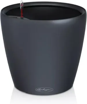 LECHUZA - Classico Color LS Planter with Irrigation System Diameter 28 x 26 cm Slate Grey 14271