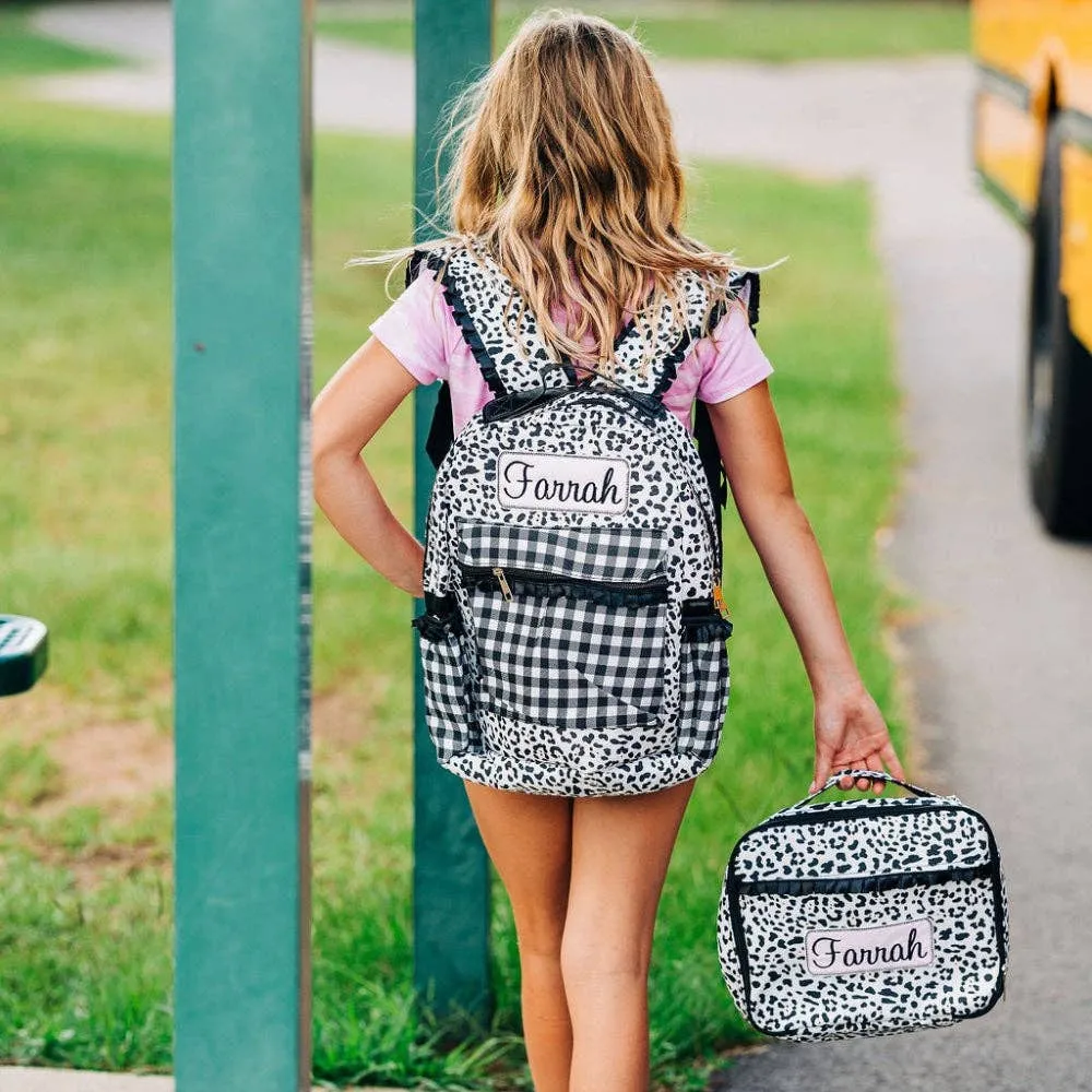 Leopard Ruffle Backpack