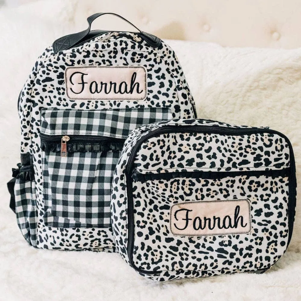 Leopard Ruffle Backpack