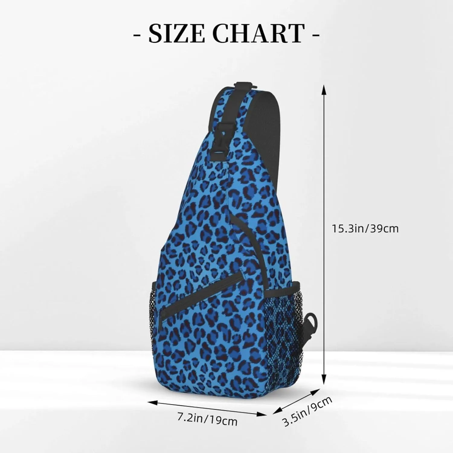 Leopard Skin Animal Unisex Casual Diagonal Chest Bag,Multipurpose Crossbody Shoulder Bag Travel Hiking Daypack