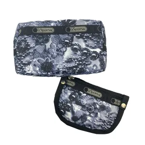 LeSportsac Boxed Key Coin Pouch and Zip Cosmetic Combo Bag