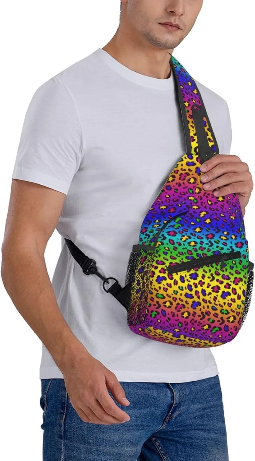 Lgbt Rainbow Hearts Crossbody Sling Bag Adjustable Lgbt Chest Bag For Men Women Rainbow Pride Shoulder Bag Sling Backpack Daypack