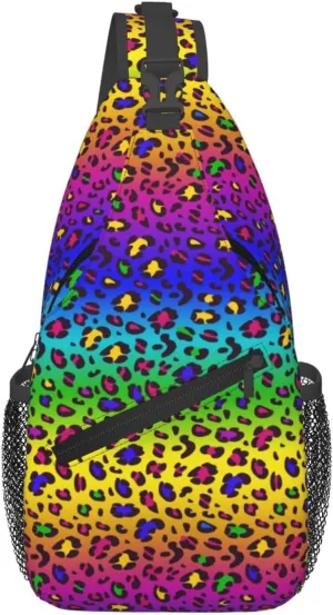 Lgbt Rainbow Hearts Crossbody Sling Bag Adjustable Lgbt Chest Bag For Men Women Rainbow Pride Shoulder Bag Sling Backpack Daypack