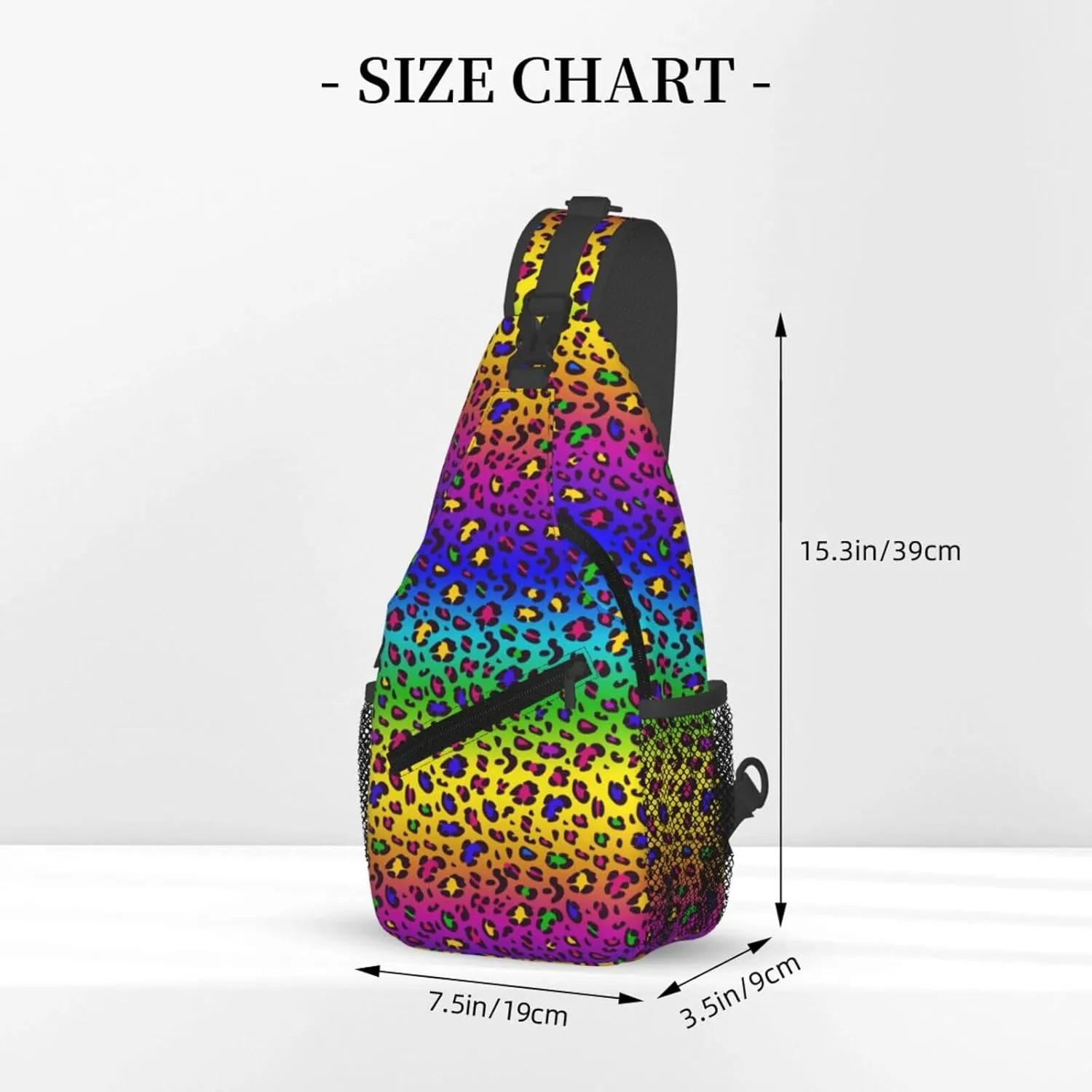 Lgbt Rainbow Hearts Crossbody Sling Bag Adjustable Lgbt Chest Bag For Men Women Rainbow Pride Shoulder Bag Sling Backpack Daypack