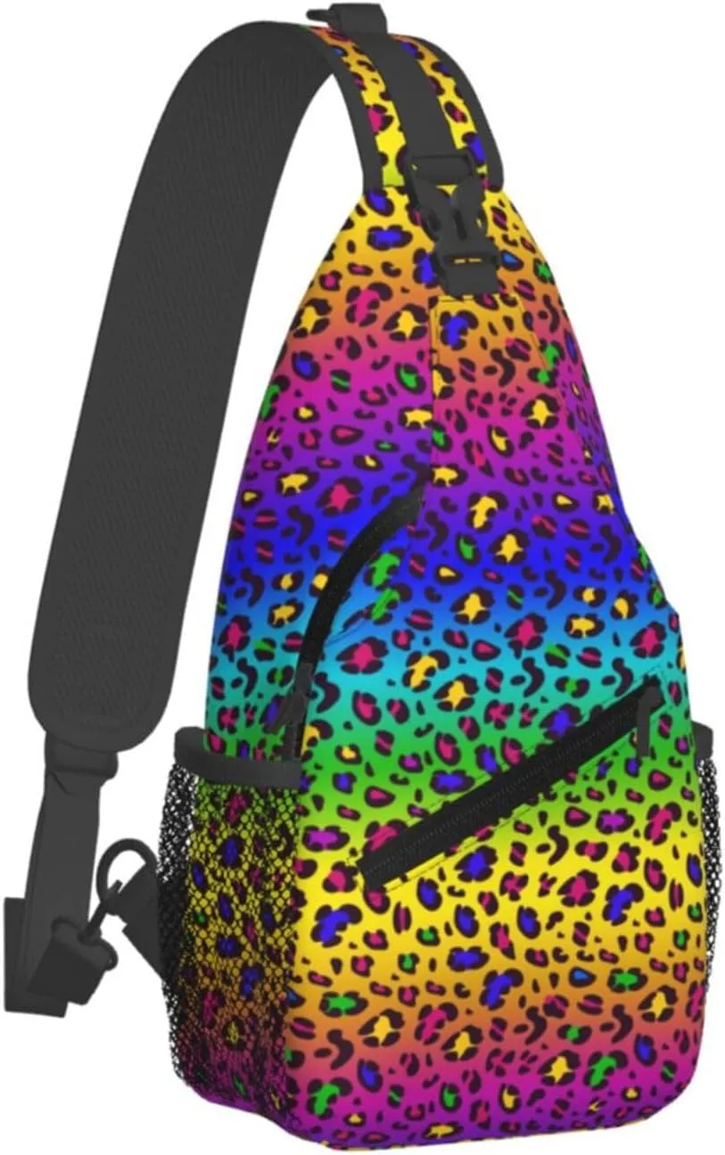 Lgbt Rainbow Hearts Crossbody Sling Bag Adjustable Lgbt Chest Bag For Men Women Rainbow Pride Shoulder Bag Sling Backpack Daypack