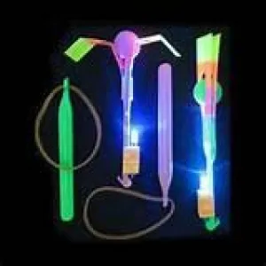 LIGHT UP SLING SHOT SPINNING UMBRELLA SHOOTERS