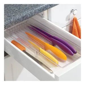Linus Kitchen Knife Storage Drawer Organizer - Clear