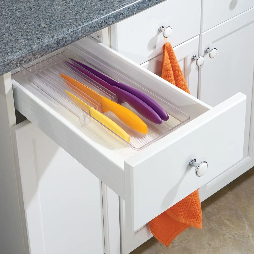 Linus Kitchen Knife Storage Drawer Organizer - Clear