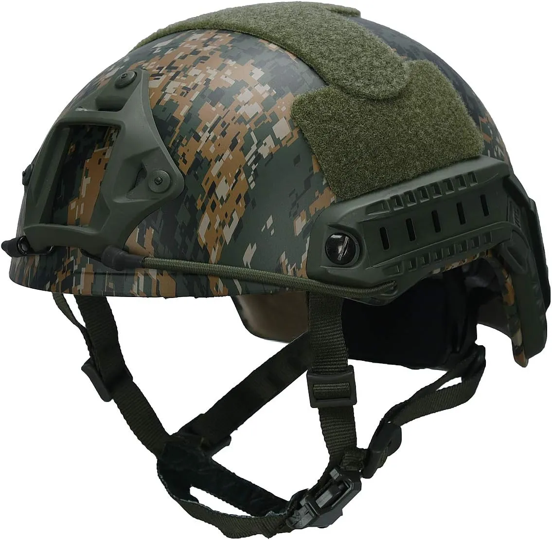 LOOGU Fast Base Jump Tactical Helmet for Airsoft with 12-in-1 Headwear
