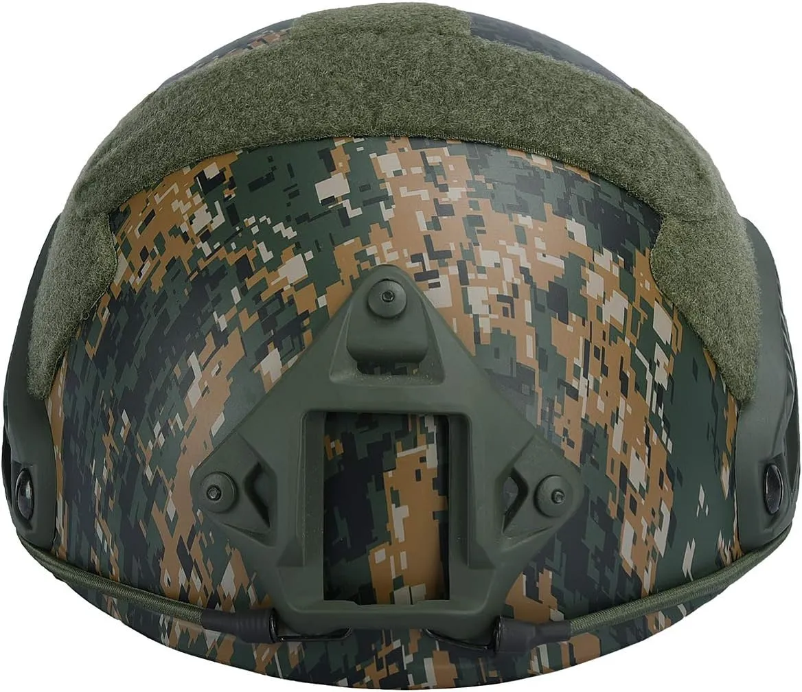 LOOGU Fast Base Jump Tactical Helmet for Airsoft with 12-in-1 Headwear