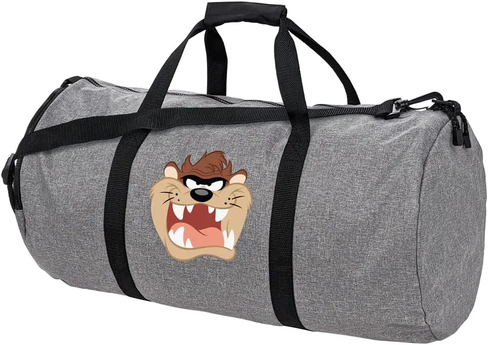 Looney Tunes Taz Lightweight Duffel Bag for Sports and Gym Packable for Travel