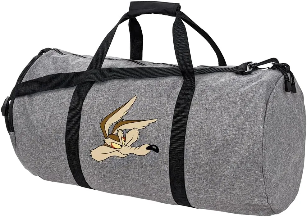 Looney Tunes Wile E Coyote Lightweight Duffel Bag for Sports and Gym Packable for Travel