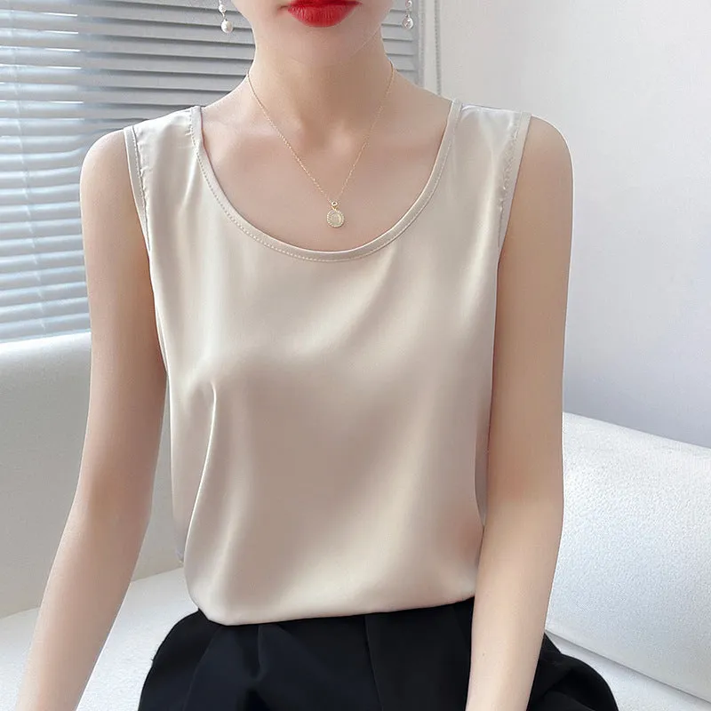 Loose Sleeveless Base Top Summer