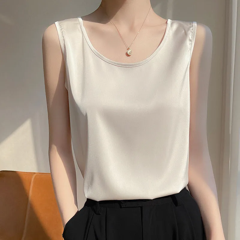 Loose Sleeveless Base Top Summer