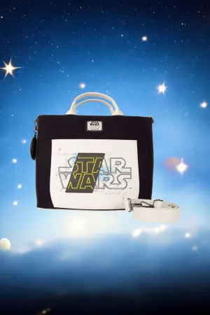 Loungefly Star Wars Logo Blueprint Convertible Tote Bag