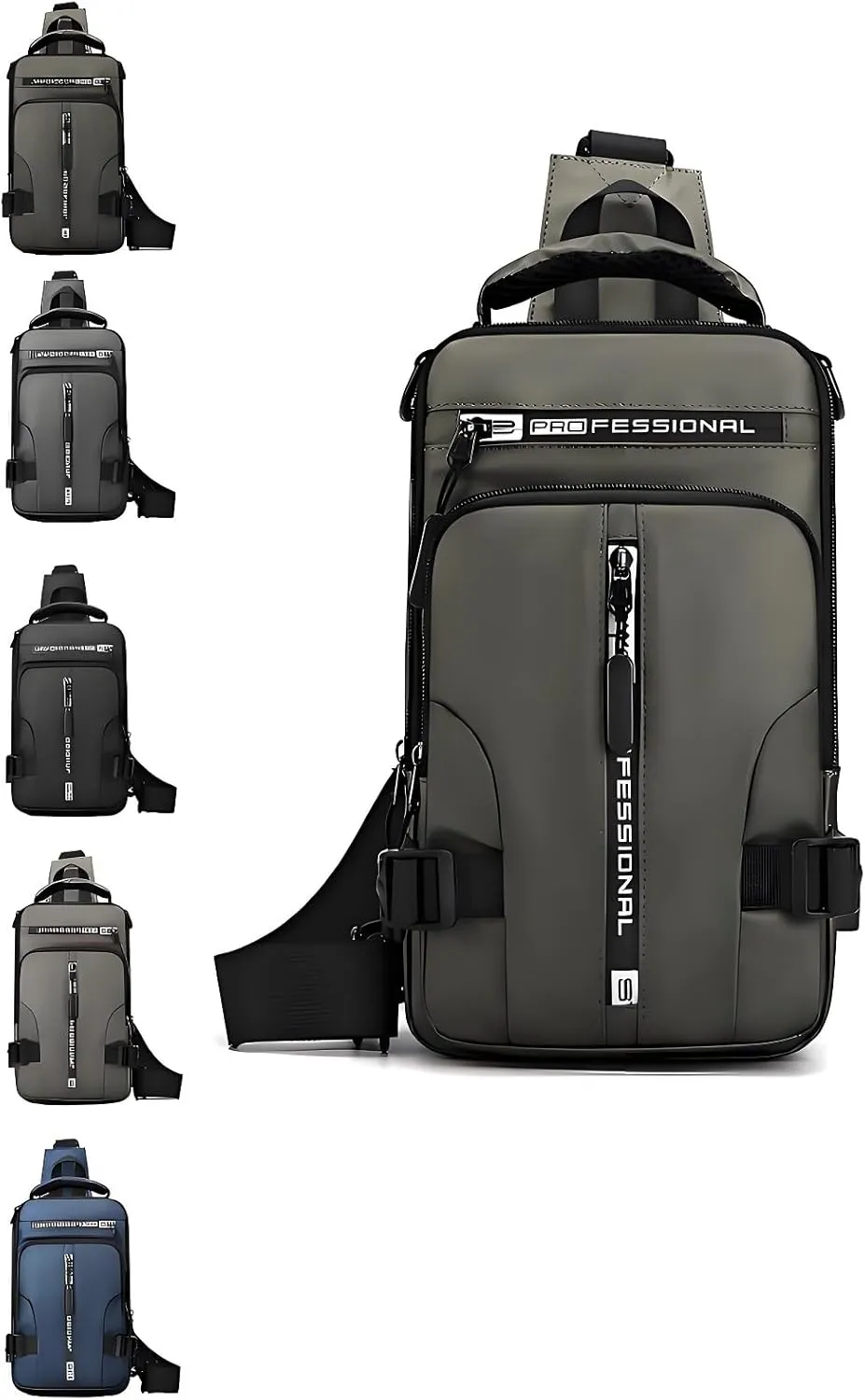 Luckyabow Waterproof Crossbody Bag, Waterproof Sling Bag Crossbody Backpack for Men Women for Hiking