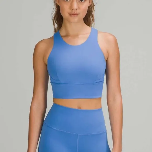 Lululemon Wunder Train Longline Bra *Medium Support Size 6 Blue Nile
