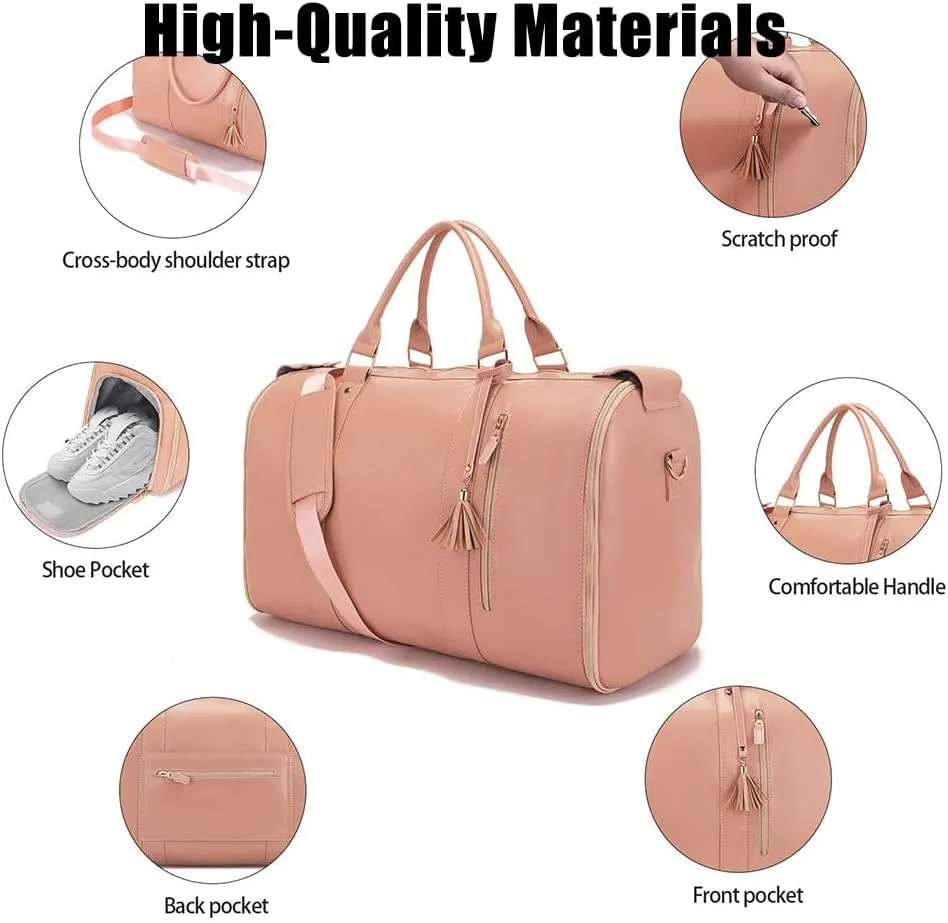 Luxemega Bag, 2 In 1 Luxemega Bag with Wheels, Luxemega Travel Bag Carry On, Convertible Duffel Bag Large Overnight Bags (A-05)